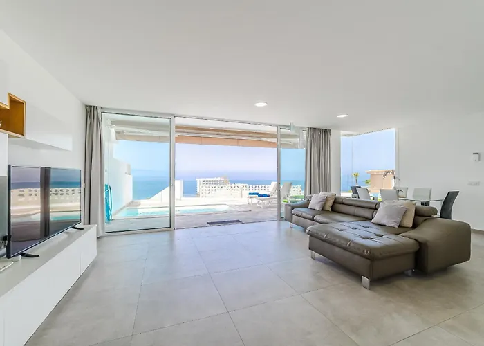 בית נופש Fabuloso Con Vista Panoramica Y Piscina Privada. אקנטילדו דה לוס גיגנטס